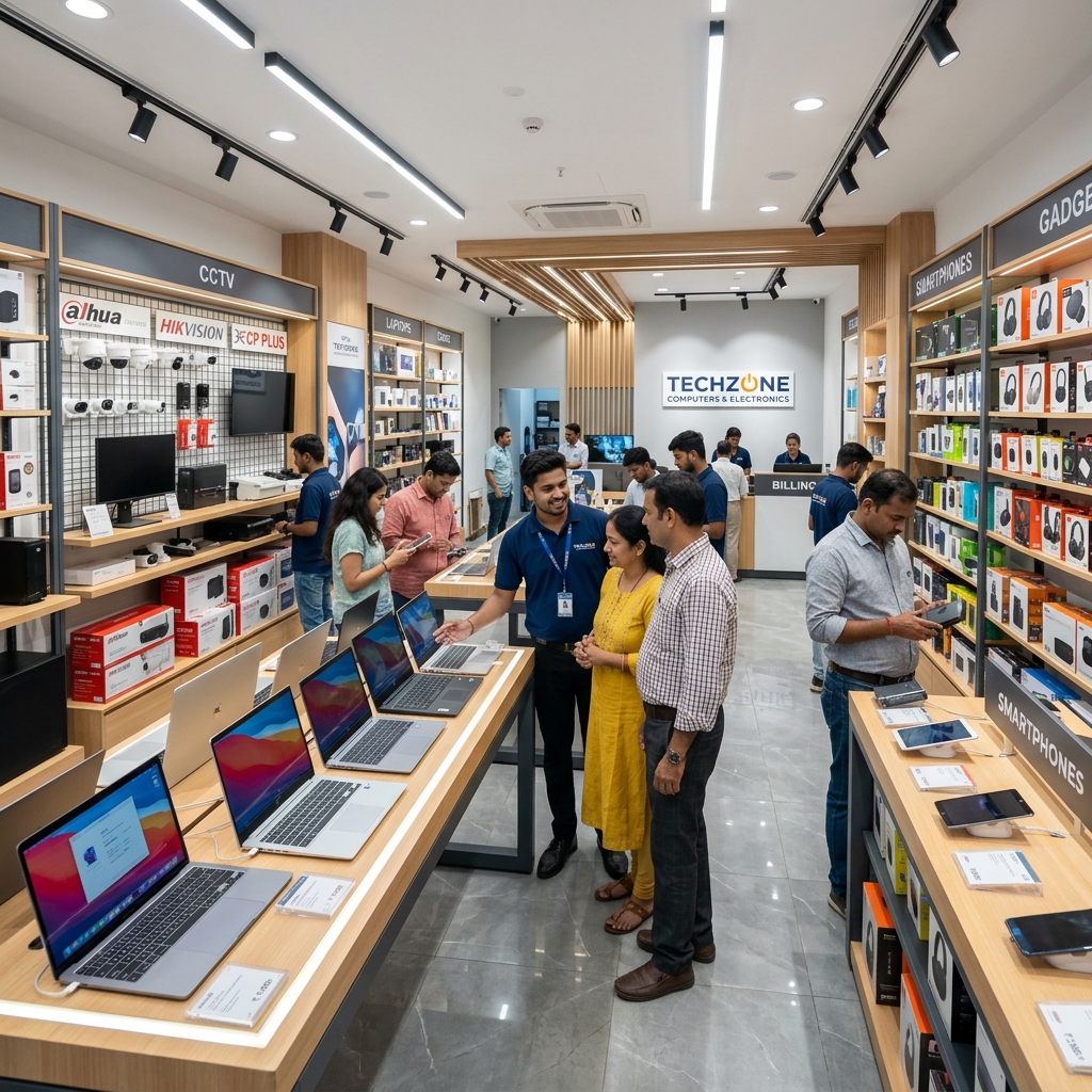 Indian Electronics and Computer Showroom Store